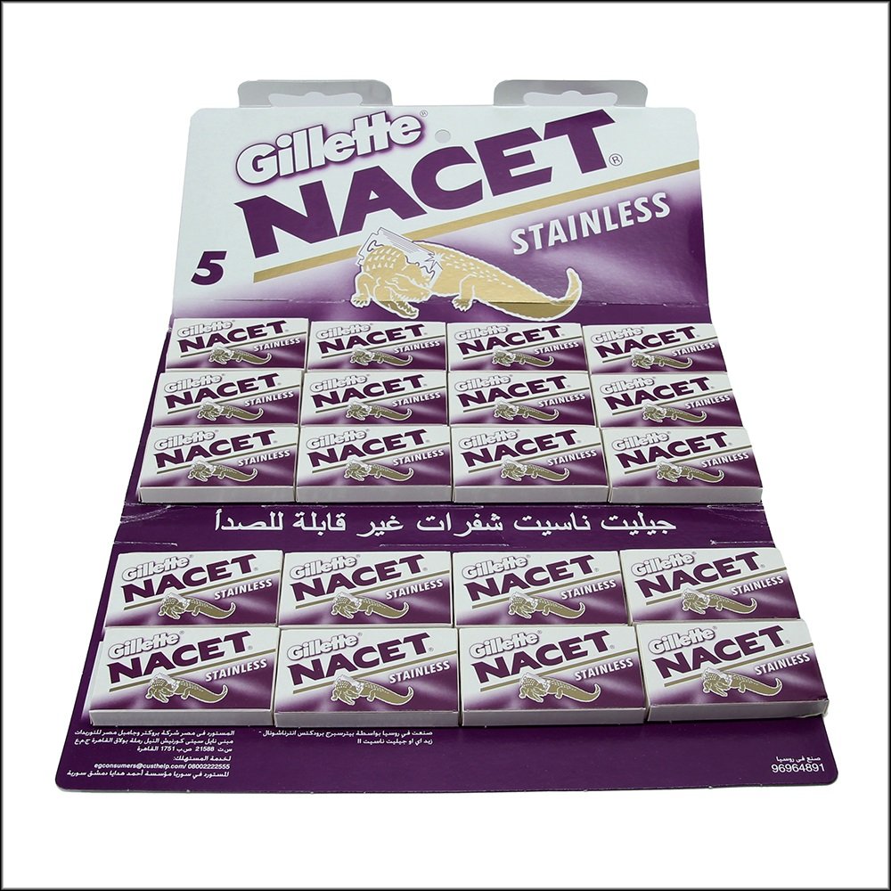 Gillette Nacet safety razor blades