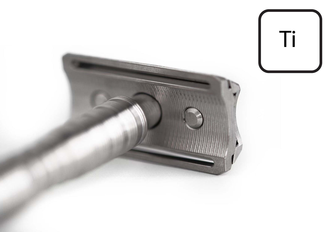 Titanium Winning Safety Razor - Yates Precision Manufacturing, LLC