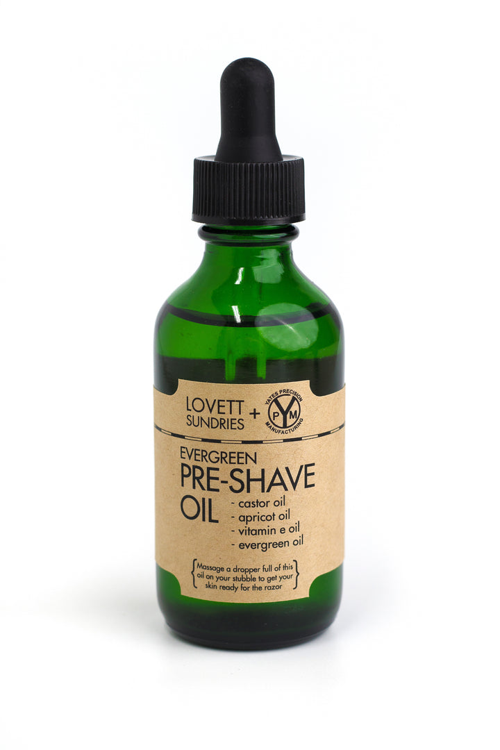 evergreen pre-shave oil